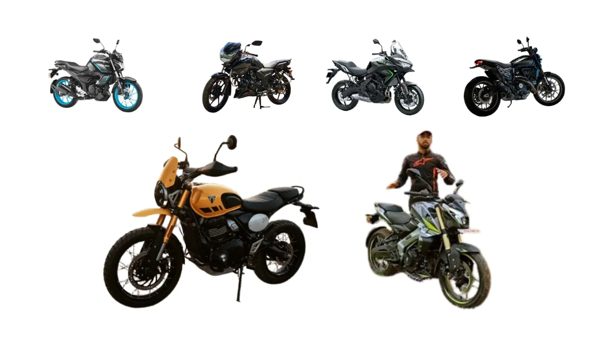 new bike 2025 India, Yamaha FZ-S Hybrid launch, TVS Apache RTR 160 2V 2025, Kawasaki Versys-X 300 relaunch