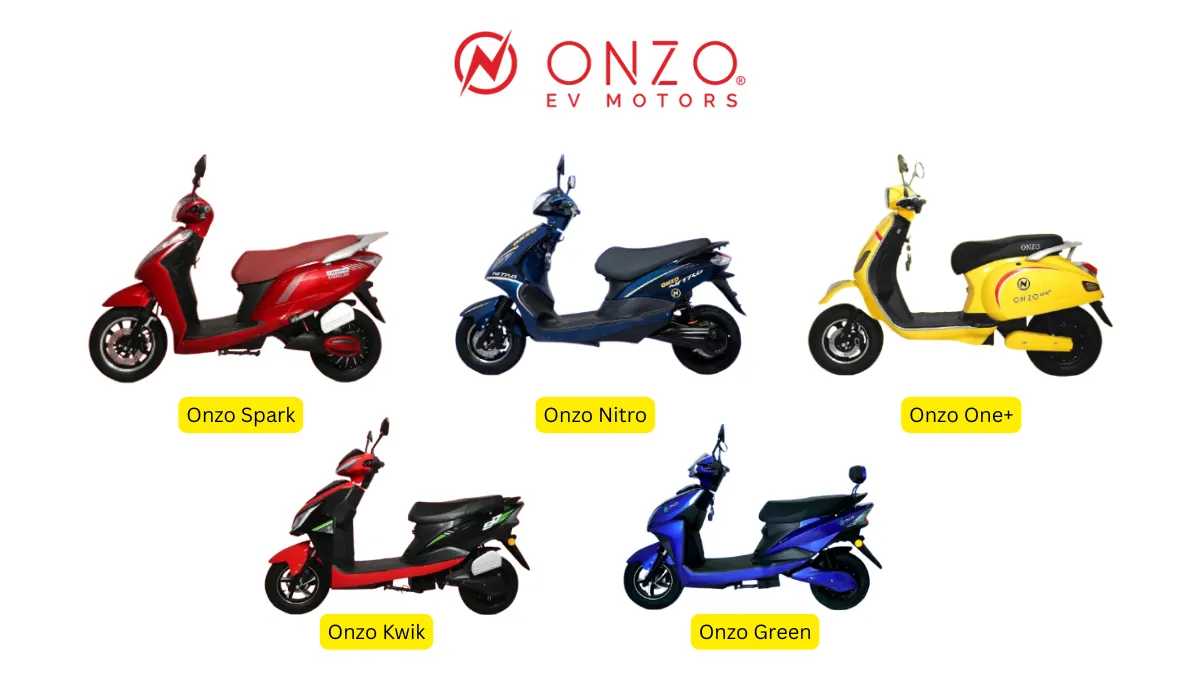 Onzo EV Bike रेंज, Onzo Spark स्पेसिफिकेशन्स, Onzo Nitro भारत, Onzo EV स्कूटर फीचर्स