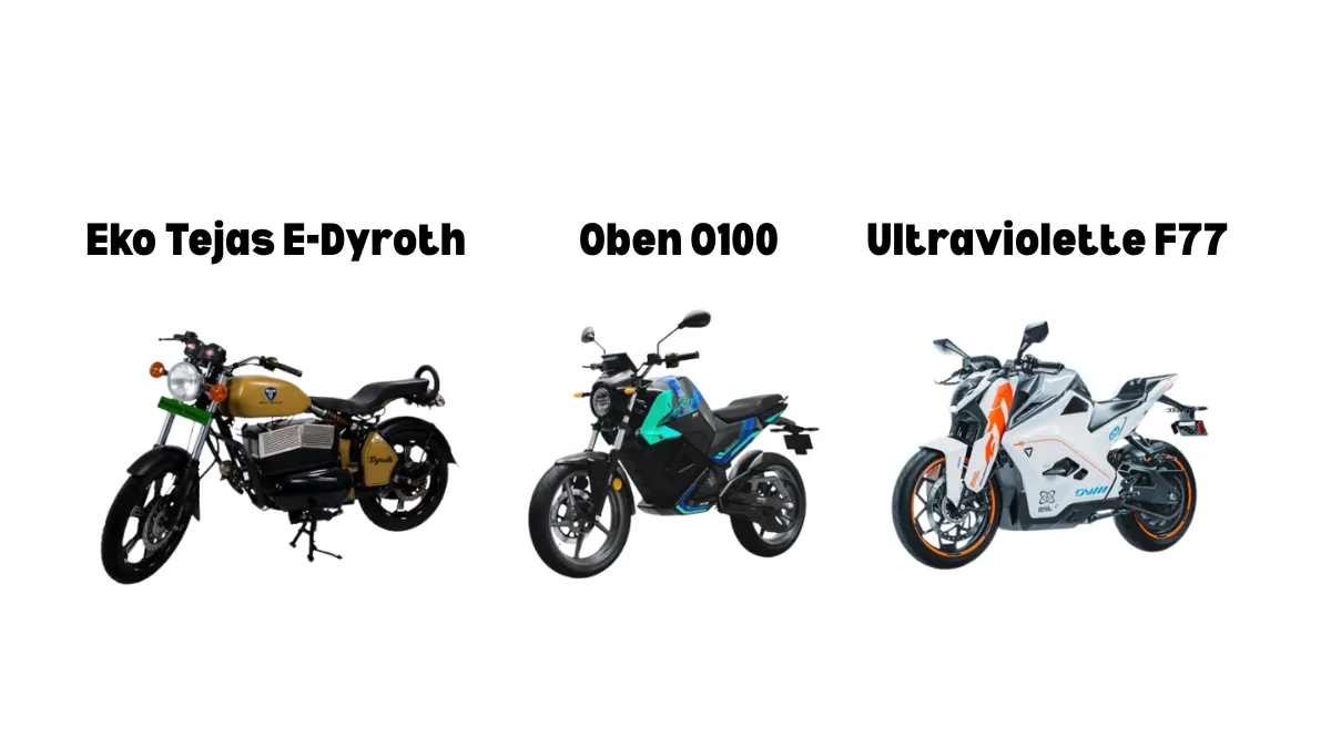 Oben O100, Eko Tejas E-Dyroth, Ultraviolette F77