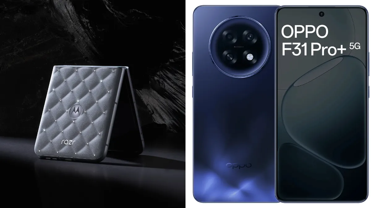 Oppo F31 vs Moto Razr 60 Swarovski specifications